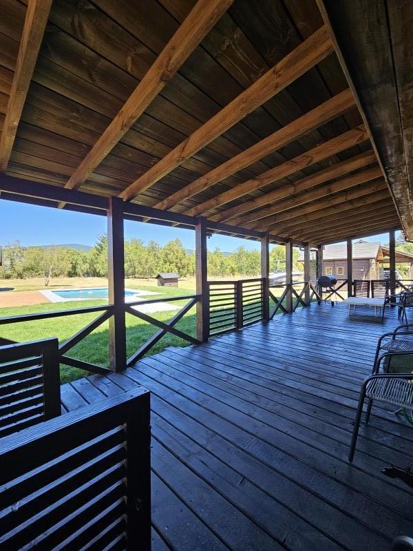 Casa en Parcela Con Acceso Privado, Piscina, Leñera, Cabaña