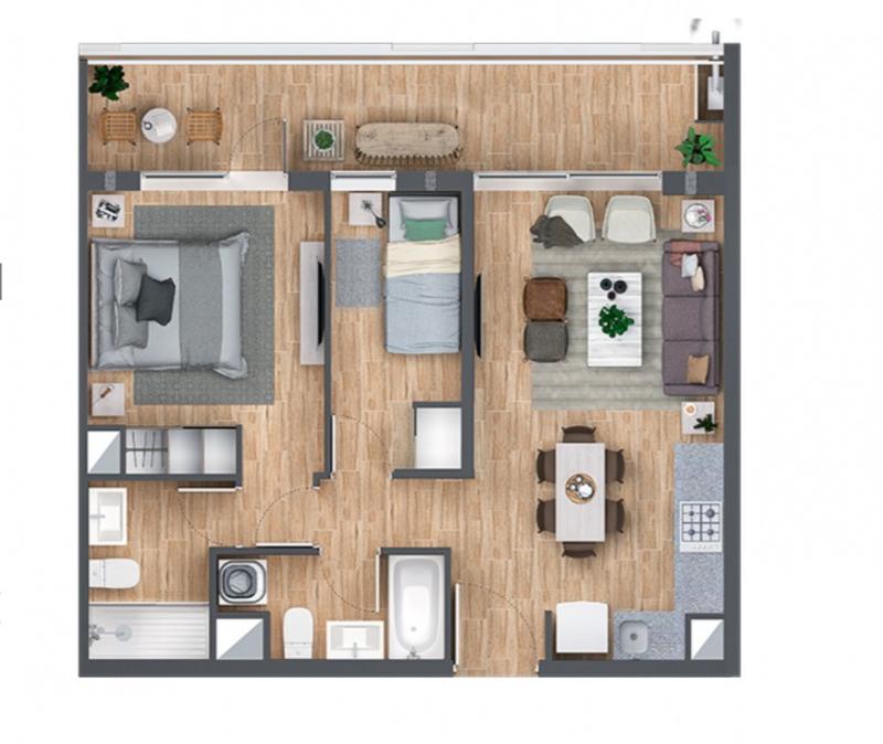 Arriendo Departamento Condominio Alcazar