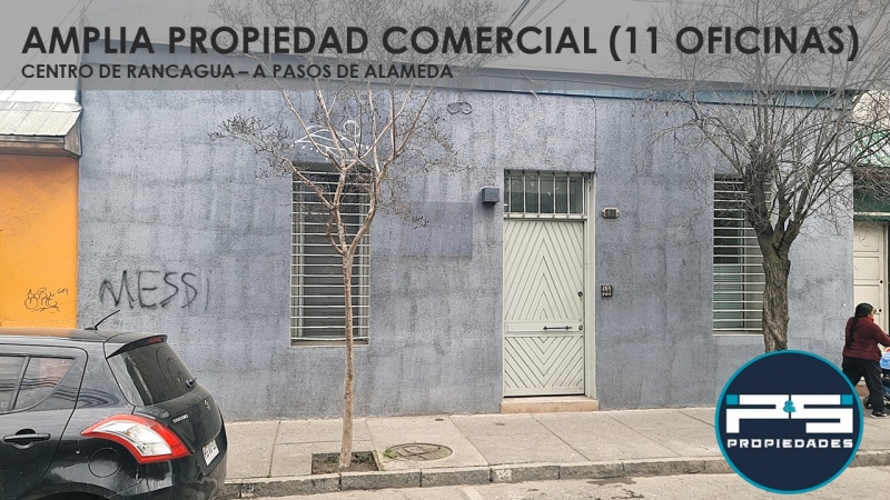 Amplia propiedad comercial (11 oficinas) Centro de Rancagua