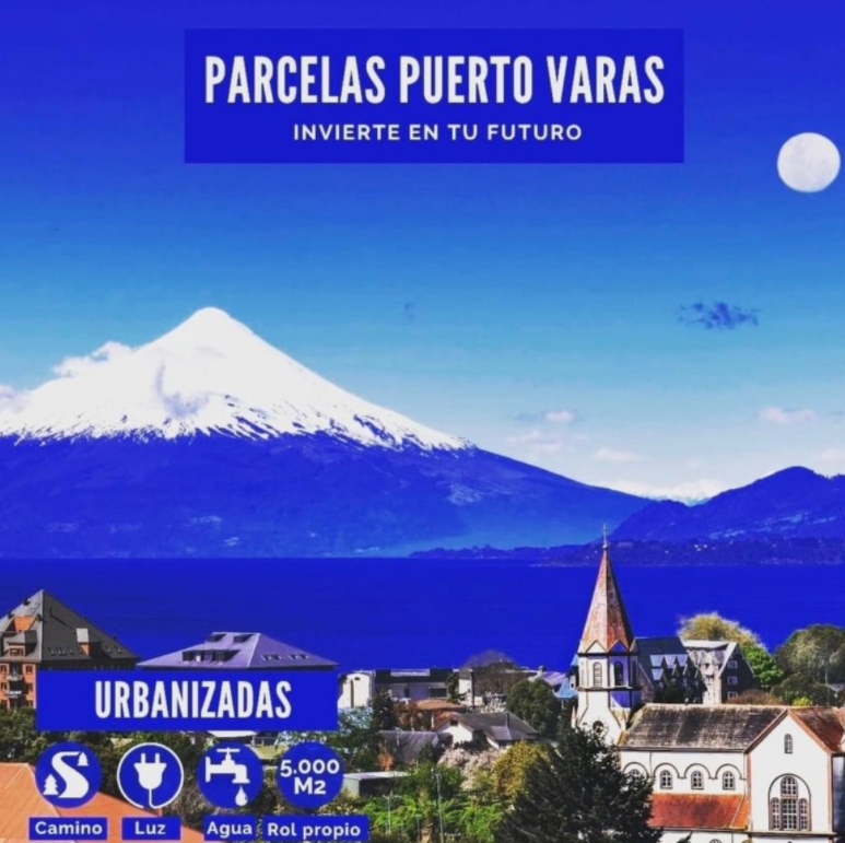 Hermosas Parcelas urbanizadas con vista al volcán en Puerto