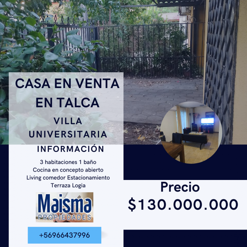 Se Vende Casa Villa Universitaria
