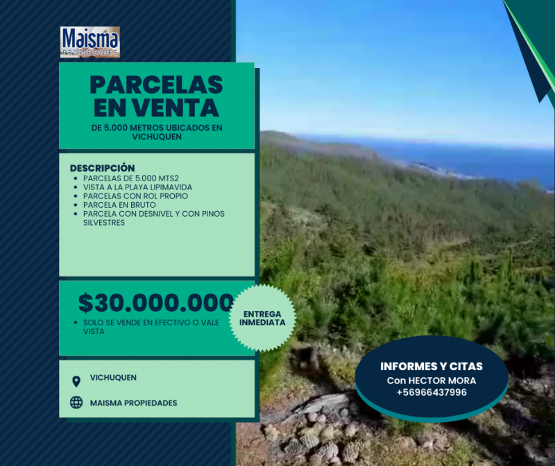 Se Vende Terreno en Vichuquen