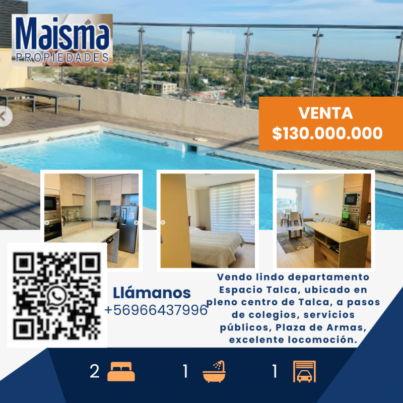 Se Vende Departamento en el Centro de Talca