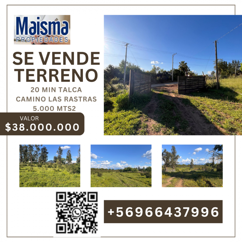 Se Vende Parcela A 20 Min de Talca