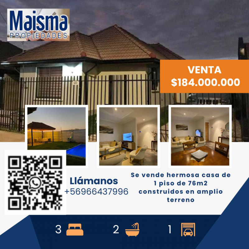 Se Vende Espectacular Casa en Parque San Valentin