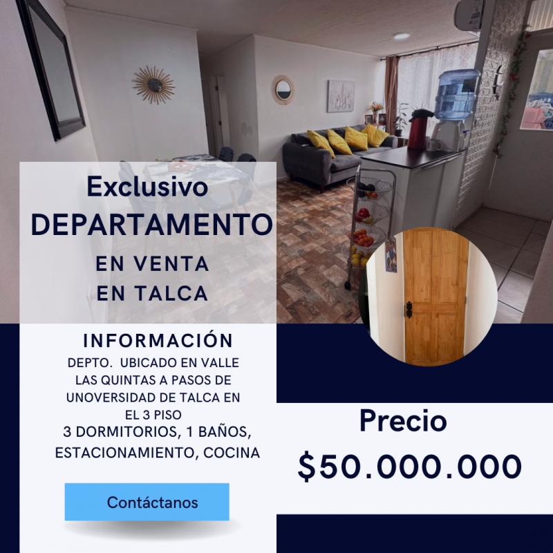 Se Vende Departamento A Pasos de la Utal