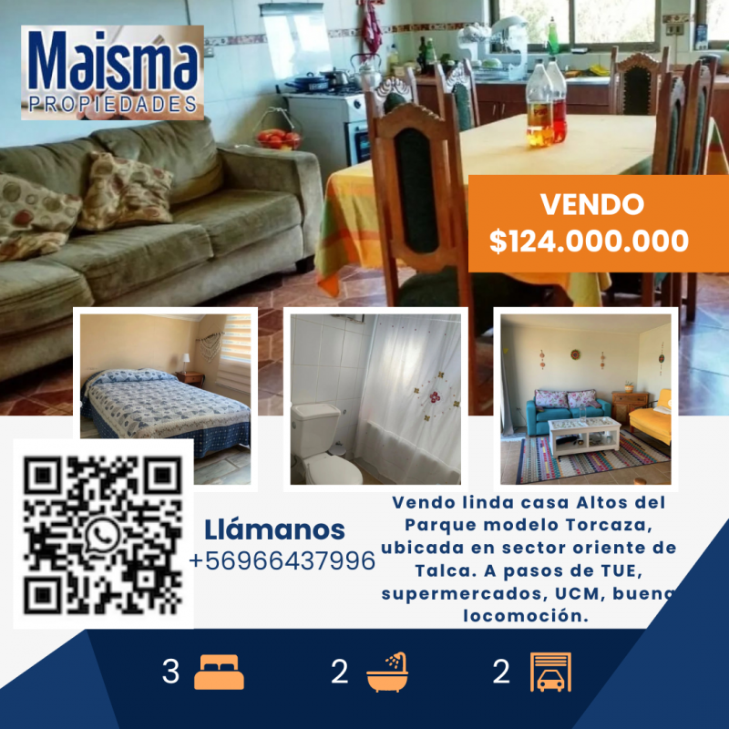 Se Vende Casa Altos del Parque