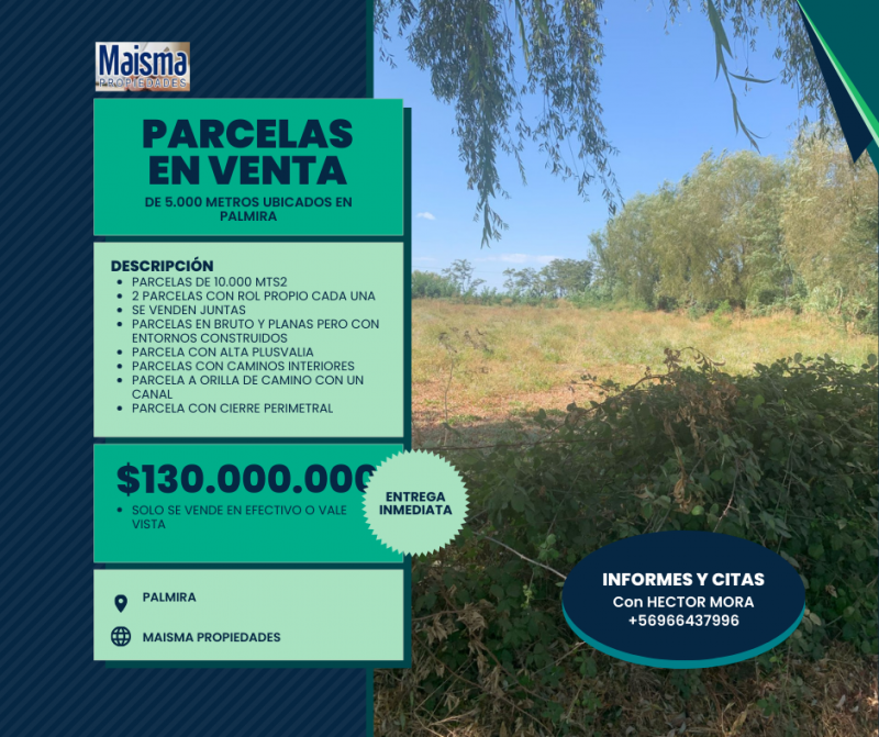 Se Vende Parcela en Palmira