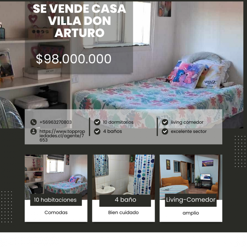 Se Vende Casa Villa Don Arturo