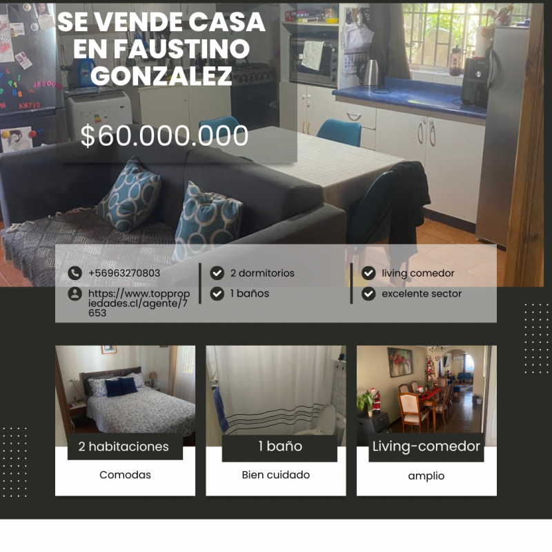 Se Vende Casa Faustino Gonzales