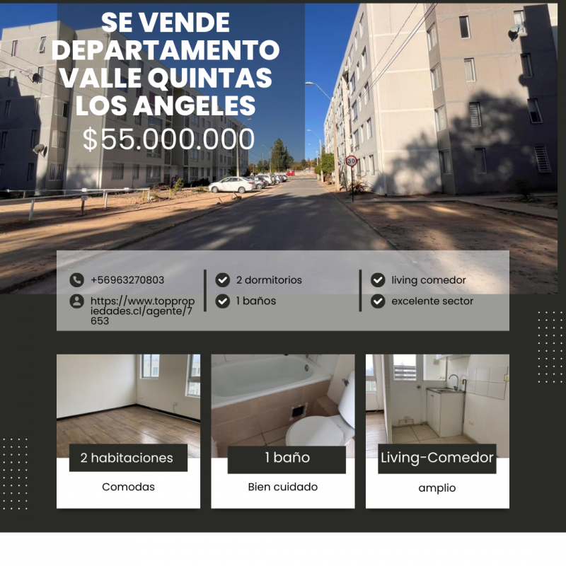 Se Vende Departamento Valle Quintas los Angeles