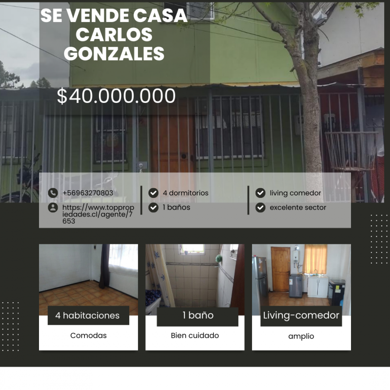 Se Vende Casa en Carlos Gonzales