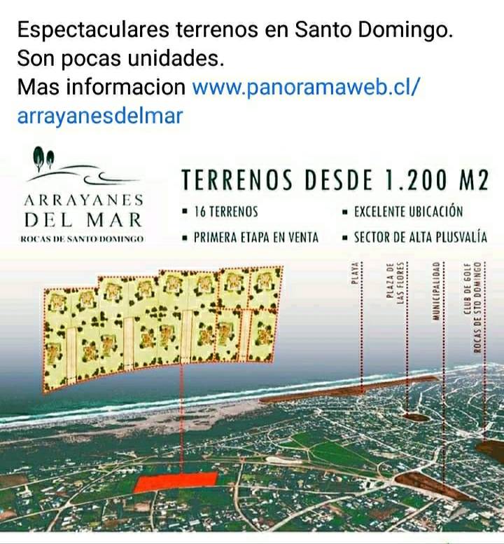 Terrenos Sector de Alta Plusvalía. Rocas de Santo Domingo.