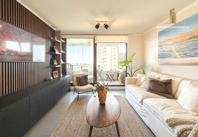 Tu Nuevo Hogar en Concon Calido Dpto Terraza Vista Al Mar 3D