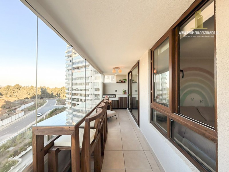 Tu Nuevo Hogar en Concon Calido Dpto Terraza Vista Al Mar 3D