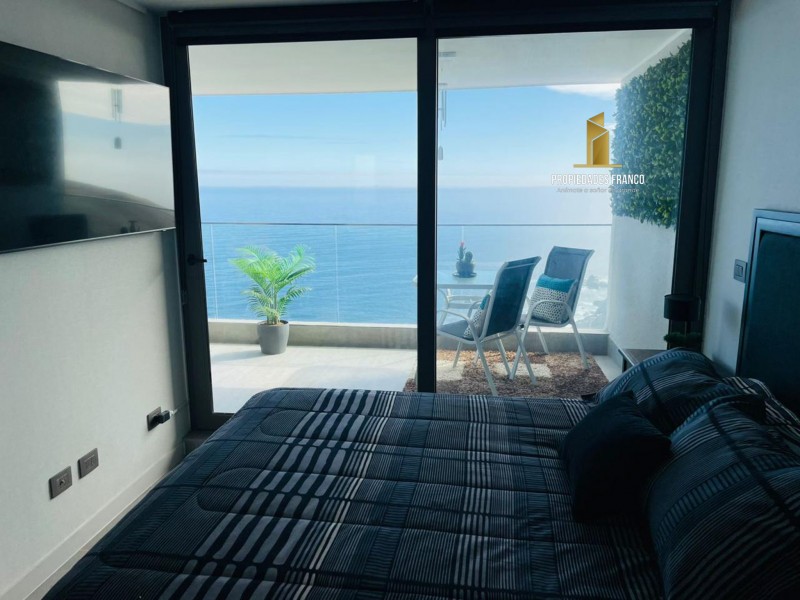 Arriendo en Reñaca Con Hermosa Vista Al Mar 1D 1B Amoblado