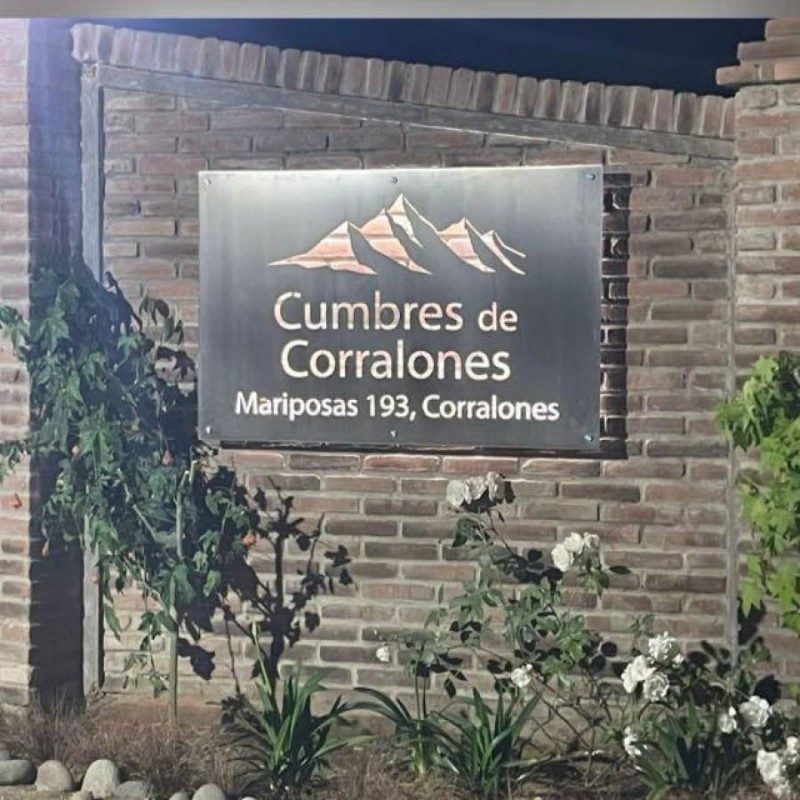 Parcela en Corralones, Agua, Luz, Fibra Int y Tv