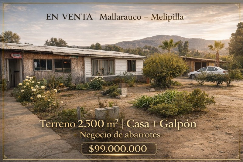 Fotografía de Parcela Con Casa y Galpon en Melipilla
