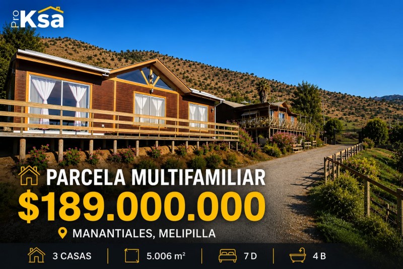 Fotografía de 3 Casas Independientes en Parcela de 5006M2 | Melipilla