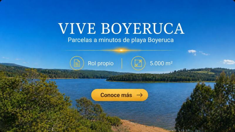 Parcelas con vista a Salinas Lo Valdivia a minutos Boyeruca