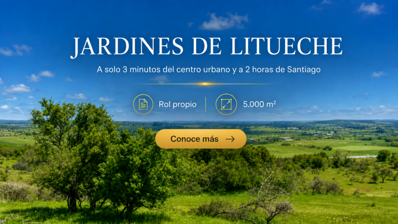 Parcelas en Litueche liquidación oportunidad inversión