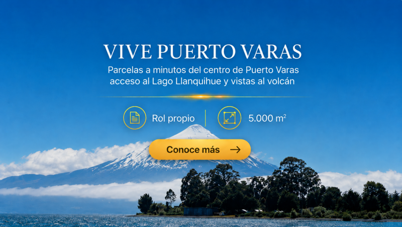 Parcelas en Puerto Varas | Crédito hipotecario | 5.000m2 Rol
