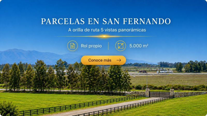 Parcelas a 10 minutos del centro de San Fernando
