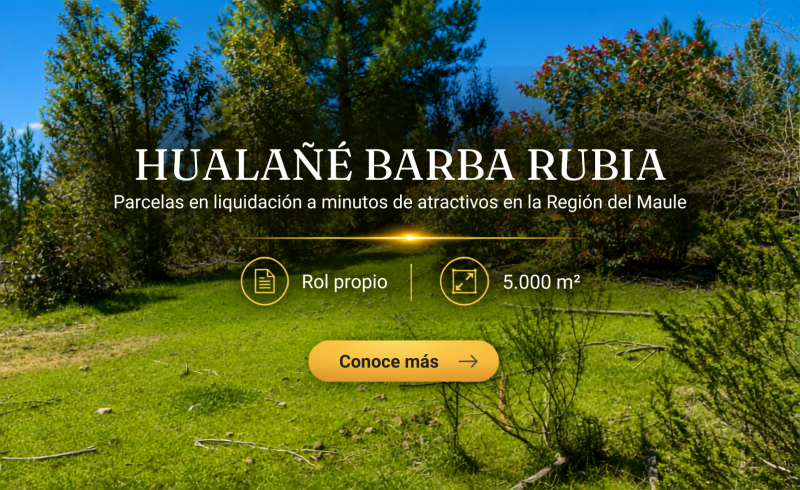 Hualañé a minutos de atractivos naturales, río, lago y playa