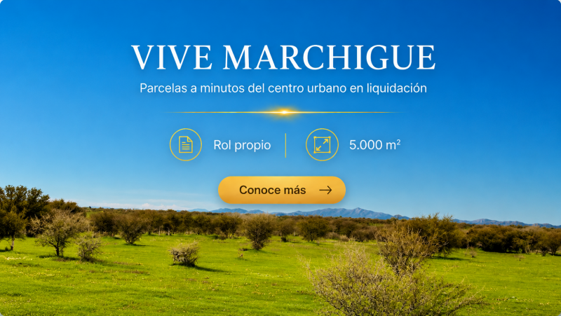 Oferta parcelas a 10 minutos de Marchigue crédito directo