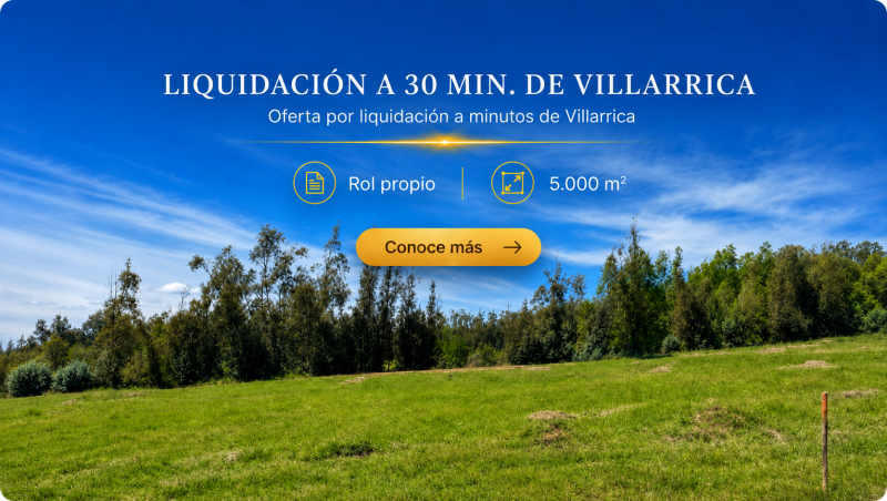 PARCELAS A MINUTOS DE VILLARRICA | OFERTA | ROL PROPIO