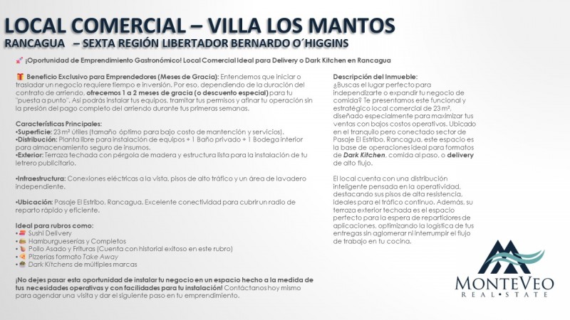 ¡oportunidad de Emprendimiento Gastronómico!