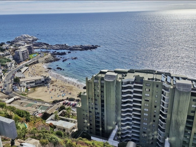 Arrienda Dpto Amoblado, 1D, Frente Playa Cochoa, Reñaca!
