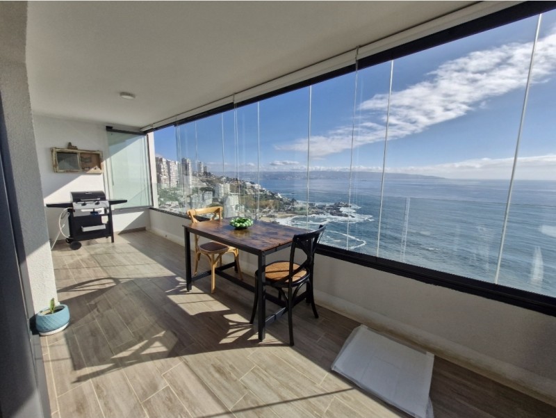 Vende Dpto 2D, Con Espectacular Vista Al Mar, Reñaca Norte!