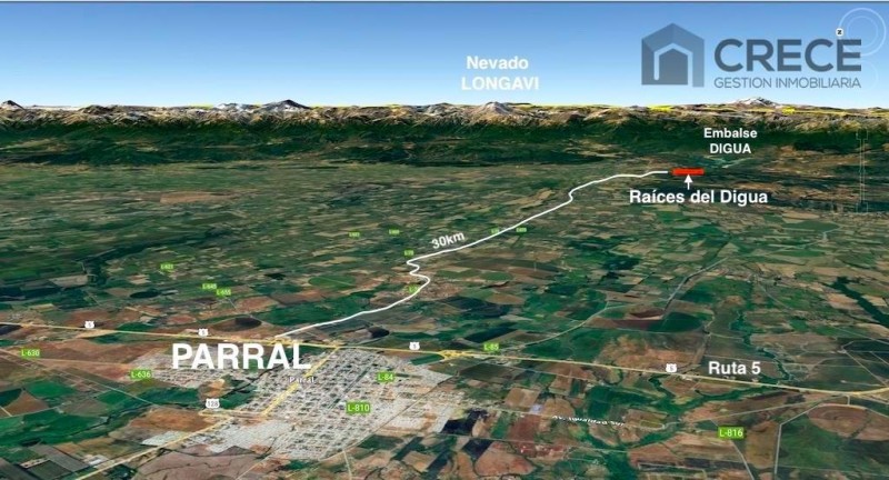 Parcelas en Parral, 5000M2, Raíces del Digua, Agua Potable