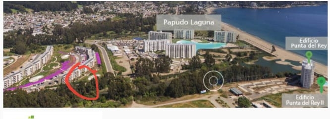 en Venta Bello Departamento en Papudo