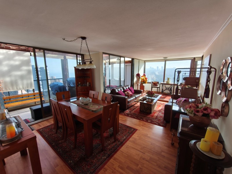 Exclusivo Depto 3D-2B-E-B Con Vista Al Mar en Jardin del Mar