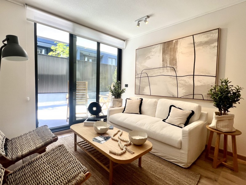 Nuevo, Metro Ñuñoa, 2D2B + Patio