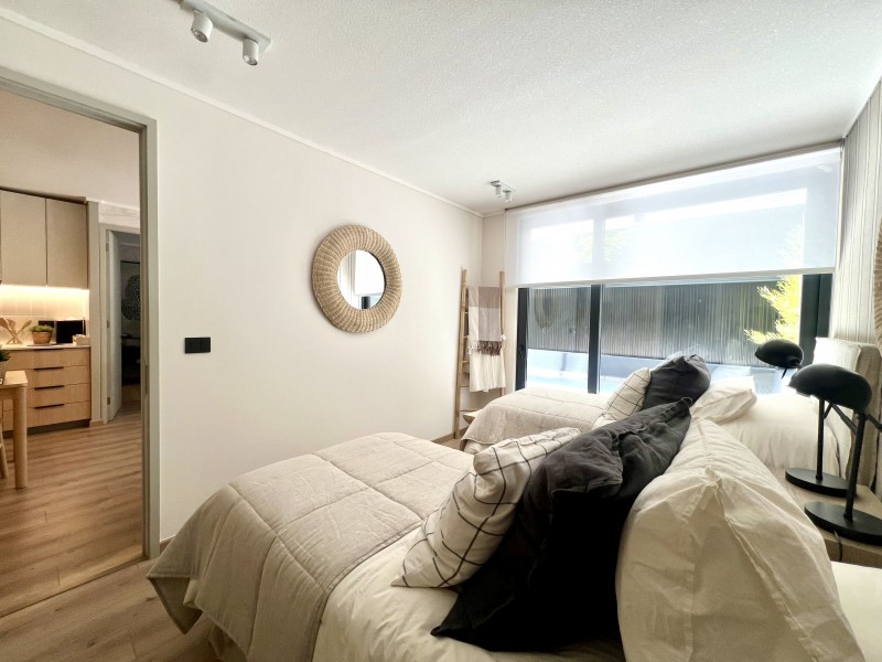 Nuevo, Metro Ñuñoa, 2D2B + Patio