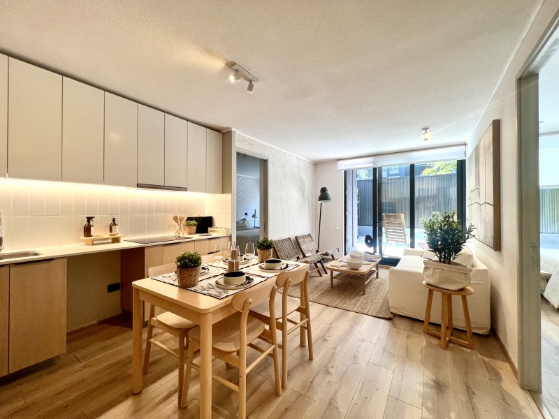 Nuevo, Metro Ñuñoa, 2D2B + Patio