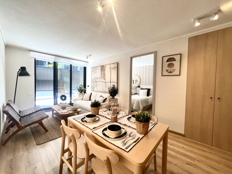 Nuevo, Metro Ñuñoa, 2D2B + Patio