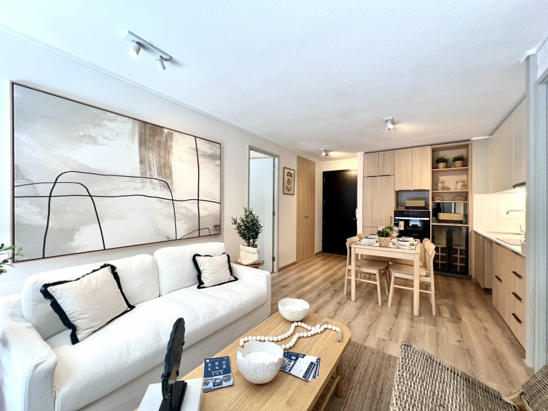 Nuevo, Metro Ñuñoa, 2D2B + Patio