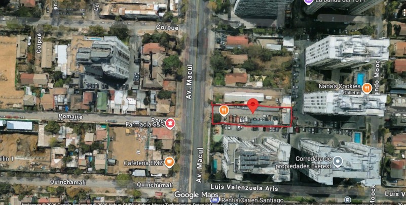 Venta de Terreno en Macul Avenida José Pedro Alessandri