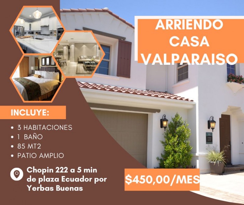 Fotografía de Arriendo Casa 3D-1B-85Mt2 C° Bellavista Valparaíso
