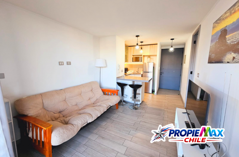Departamento Amoblado en Montemar, 1 Dormitorio
