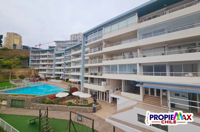 Departamento Frente A Playa los Lilenes | Vista Al Mar