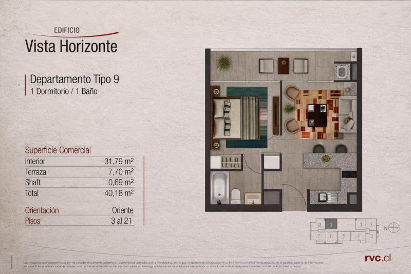 Departamento en Venta en Edificio Vista Horizonte