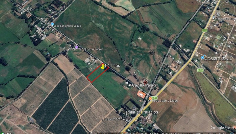 Venta de Terreno – Sector Capilla Palacios, Comuna de Colbún