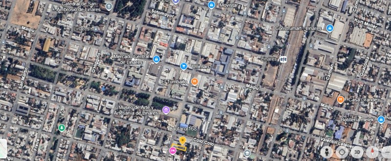 Casa + Amplio Sitio en Calle Lautaro, Zona Céntrica Linares