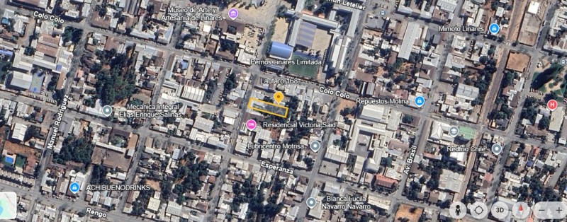 Casa + Amplio Sitio en Calle Lautaro, Zona Céntrica Linares