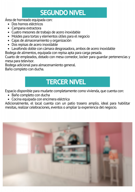 Derecho A Llave Pasteleria en Lo Barnechea